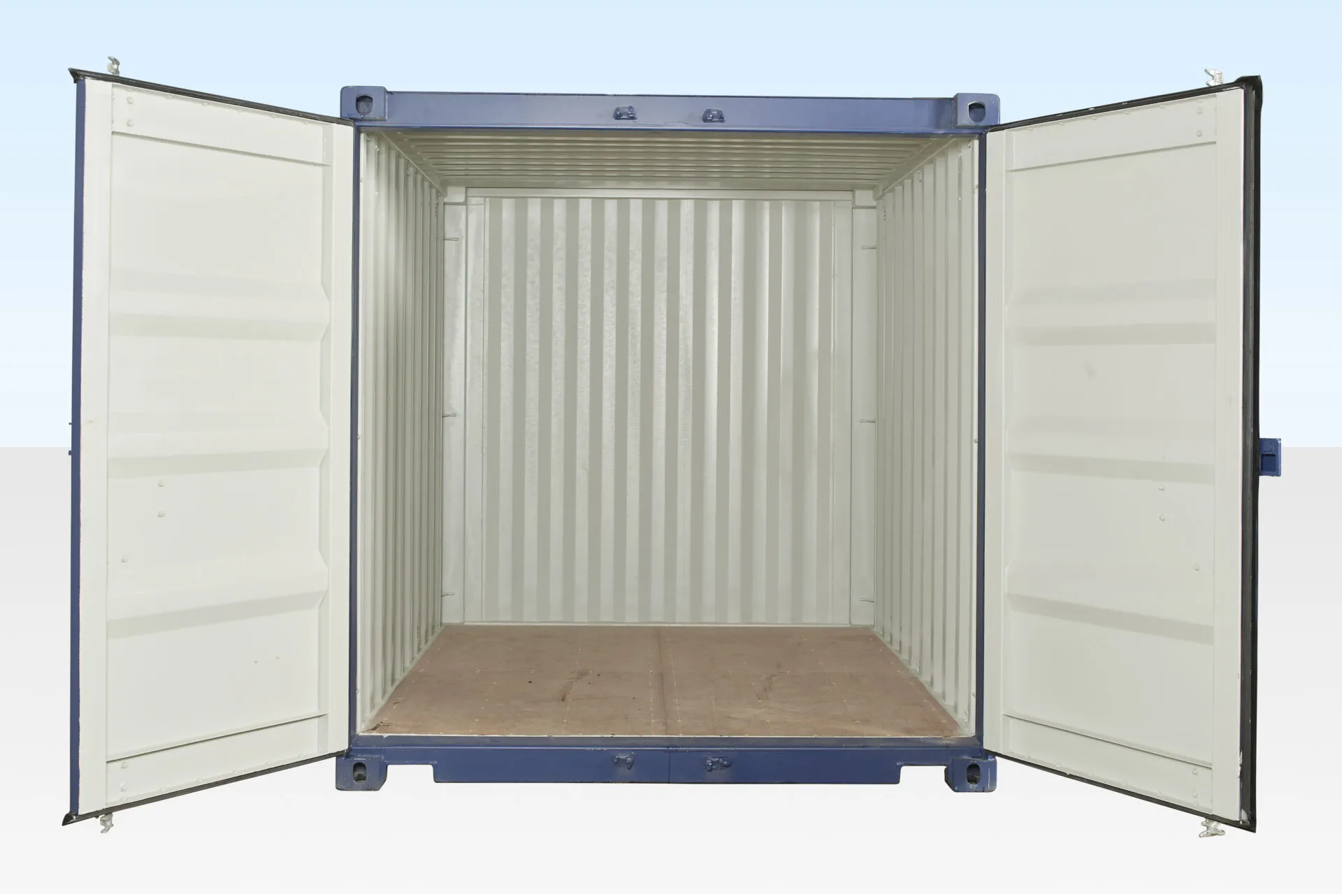 10Ft X 8Ft Shipping Container One trip Blue1
