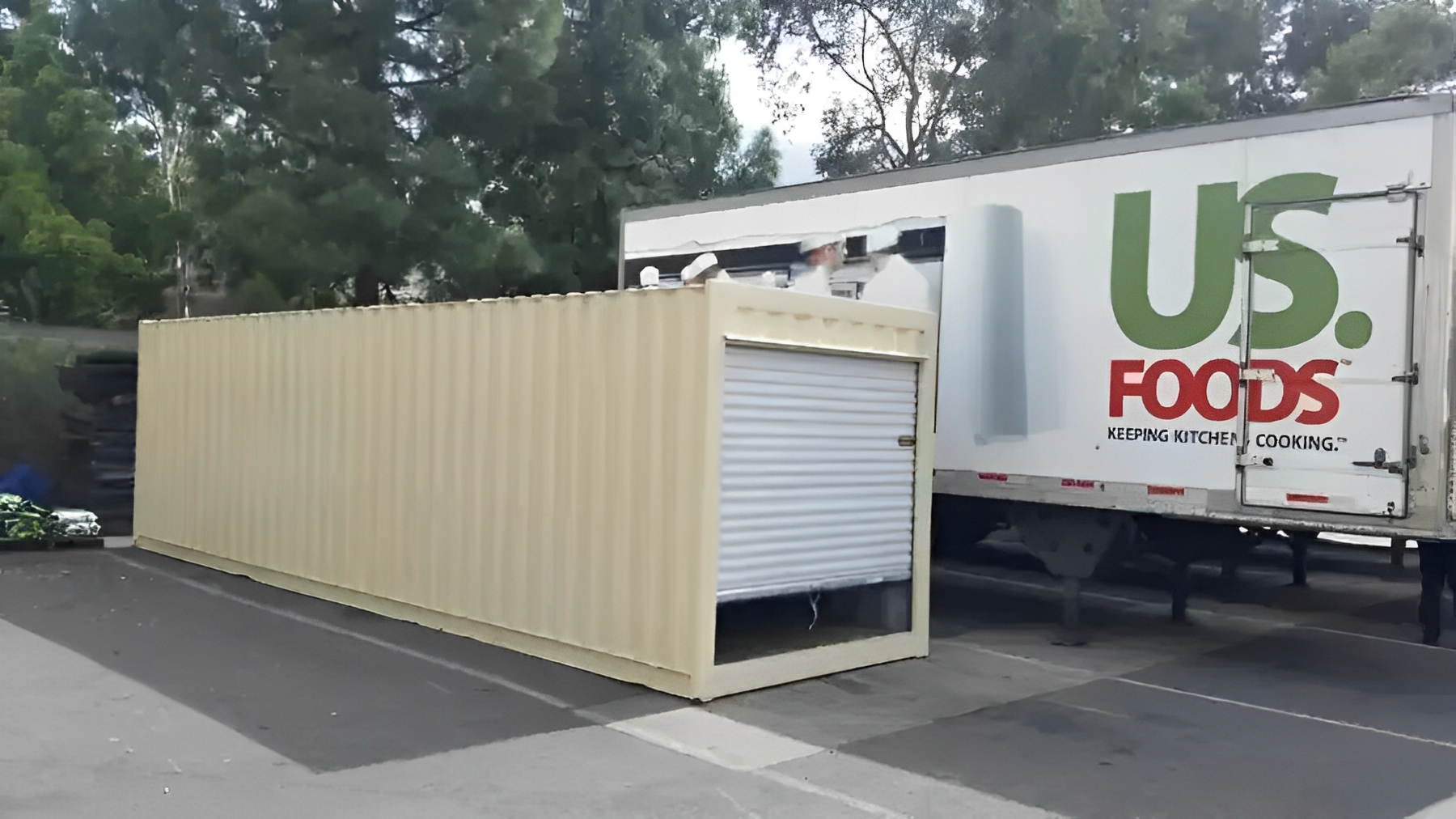 30ft Shipping Container with Roll Up Door