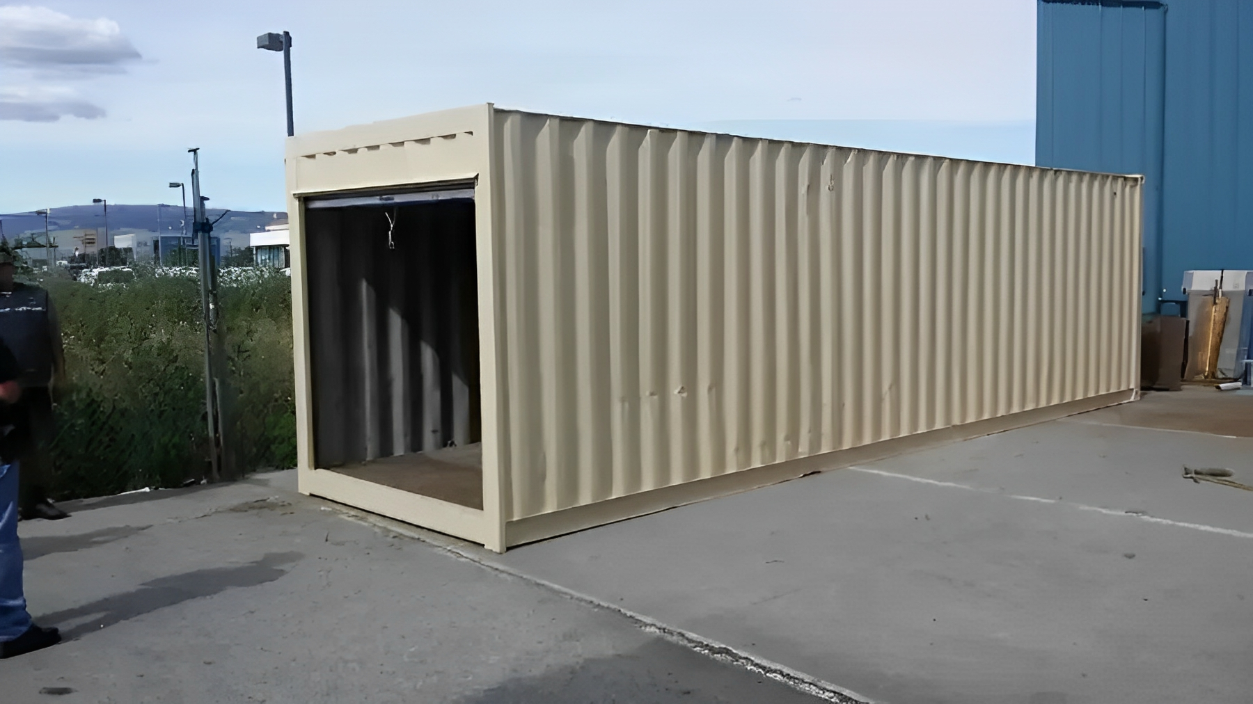 30ft Shipping Container with Roll Up Door1