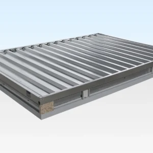 3m x 2.1m Flat Pack Storage Container Galvanised 2