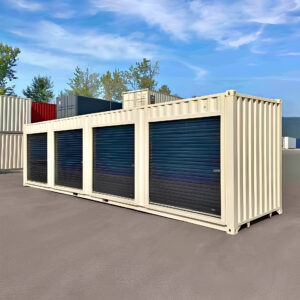40ft High Cube Shipping Container With 4 Roll Up Doors