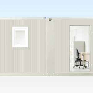 6.5M X 4.6M Side Linked Flat Pack Container Office 1